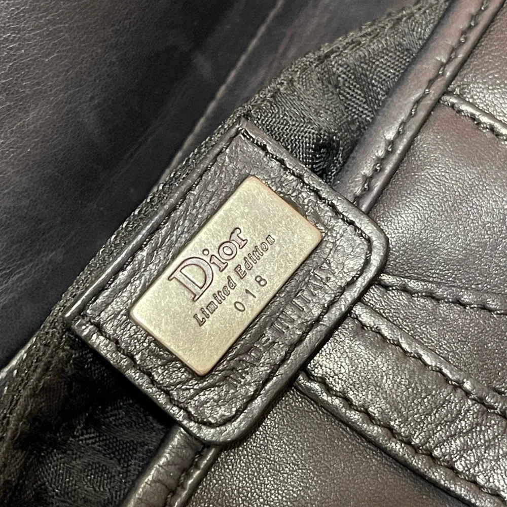 Dior Limited Edition Black Leather Saddle Bag - Picture 13 of 15